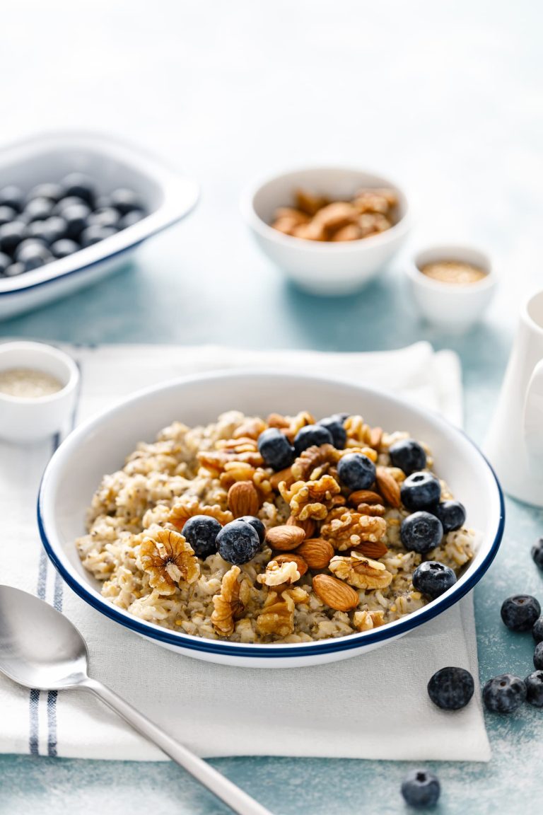 Blueberry Oatmeal bowl.